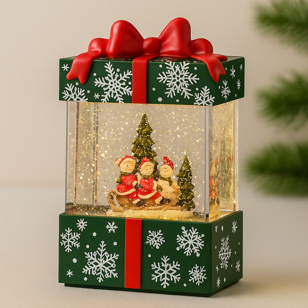 Christmas Gift Box Décor - Lighted with music