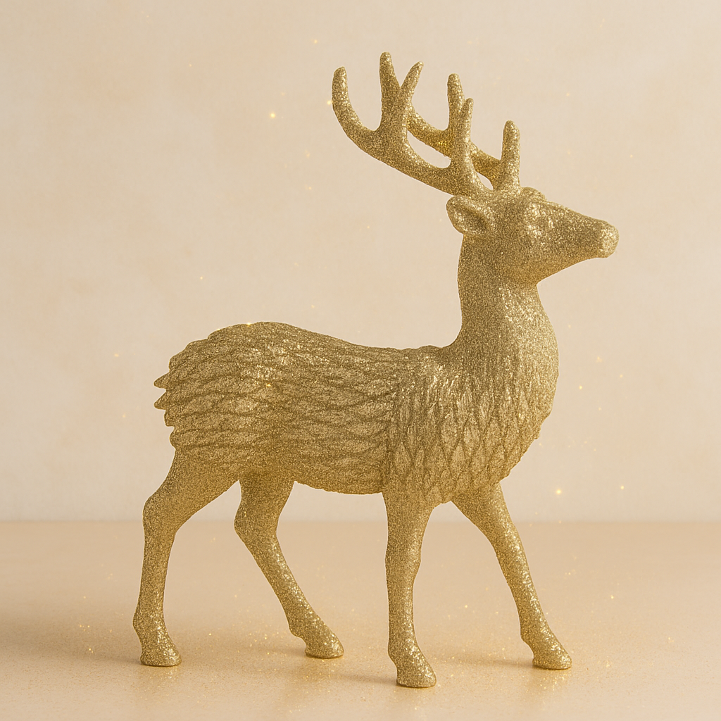 Golden Reindeer Decor