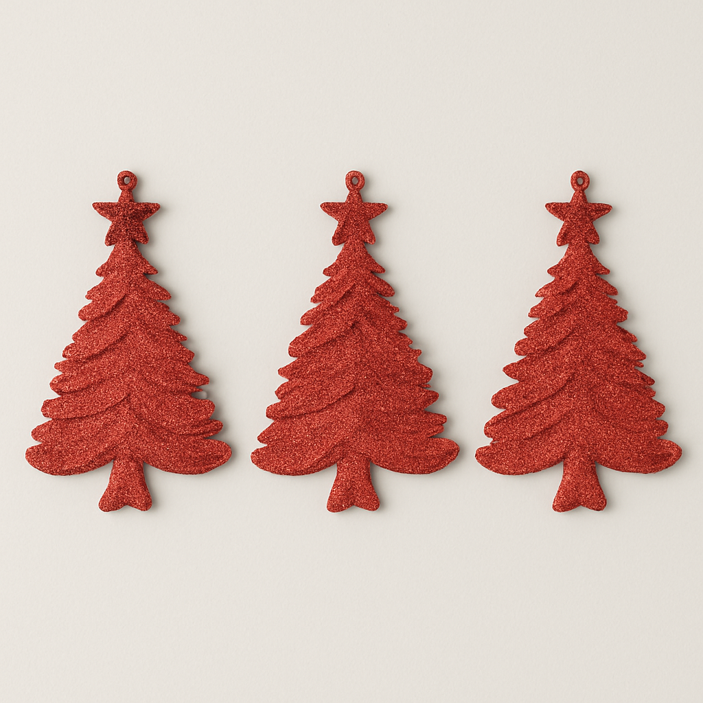 Christmas Tree Hanging Ornaments | 3 Packs | 3 Pieces per Pack