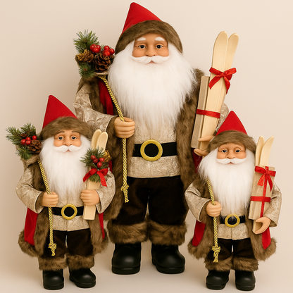 Classic Red & Gold Santa – Timeless Holiday Elegance