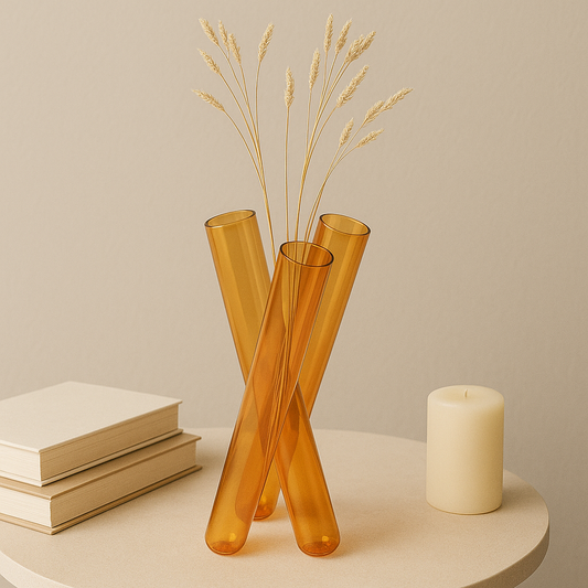 Amber Glass Decorative Piece