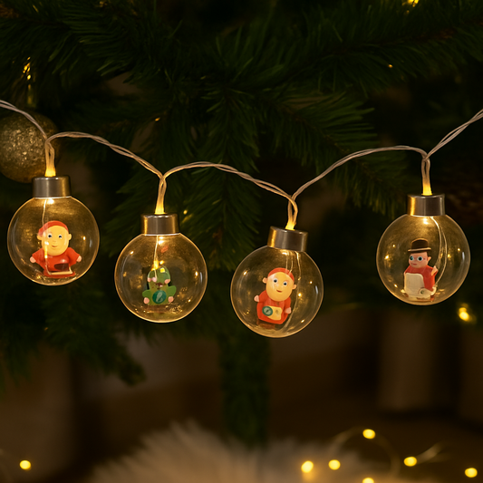 Magical Christmas Lights with 3D Details