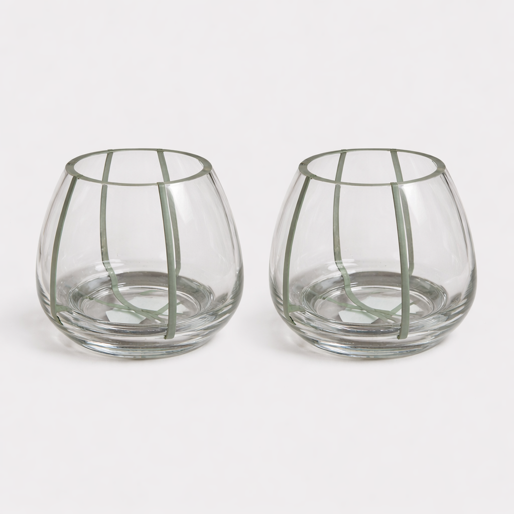 Elegant Glass Vase -set of 2