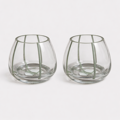 Elegant Glass Vase -set of 2
