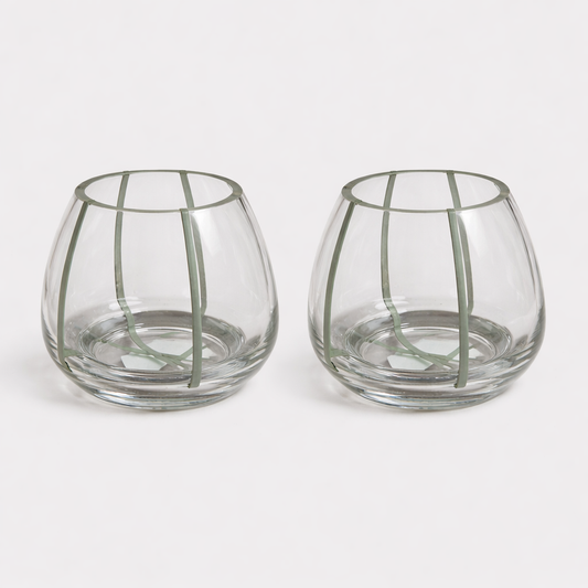 Elegant Glass Vase -set of 2