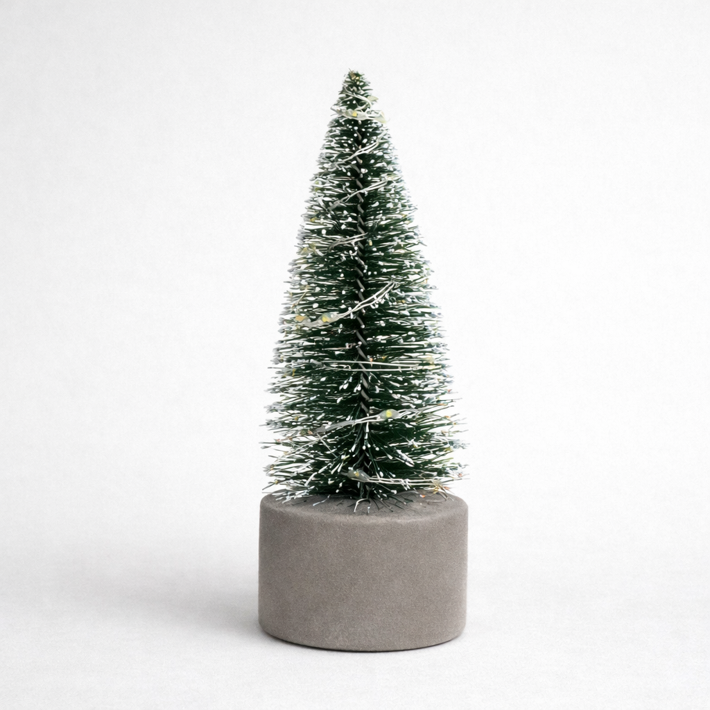 Illuminated Mini Christmas Tree for Tabletop Décor (15cm) pack of 2