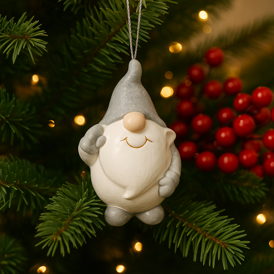 Hanging Gnome Ornament - set of 2