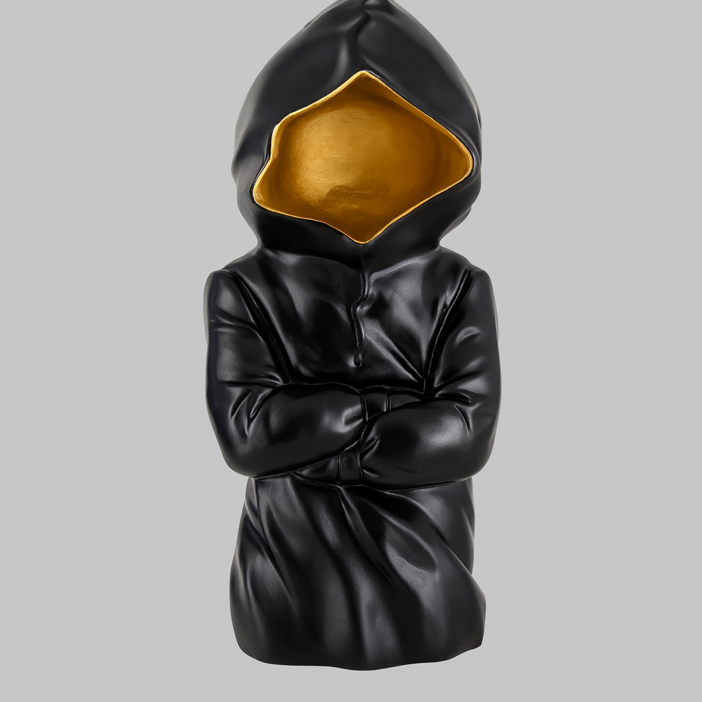 Decorative Hooded Figurine – Modern Luxury Design