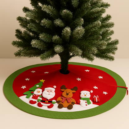 Festive Christmas Tree Skirt (120cm)