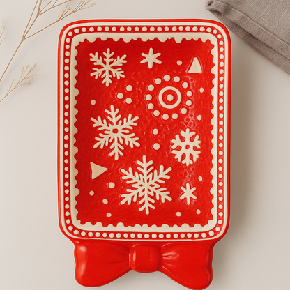 Festive Ceramic Trays – Holiday Charm in Every Detail