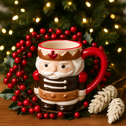 Festive Nutcracker Christmas Mug