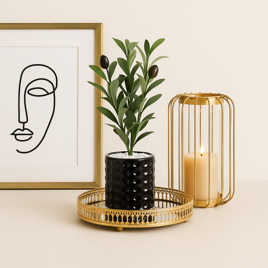 Artificial Olive Decorative Plant - pack of 2