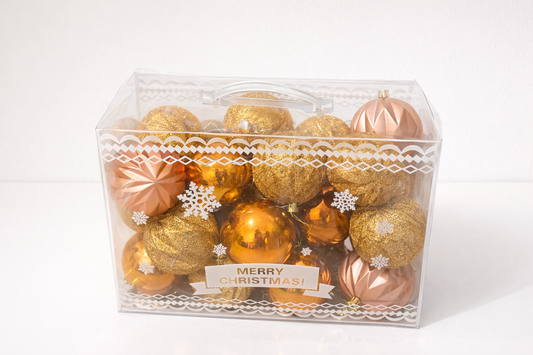 Luxury Christmas Baubles Set 16 balls