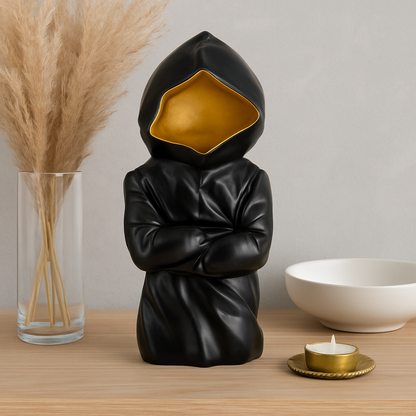 Decorative Hooded Figurine – Modern Luxury Design