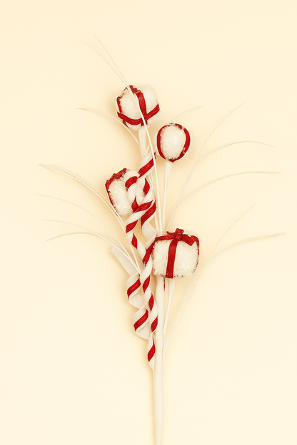 Christmas Candy Branch Decoration - Set of 3