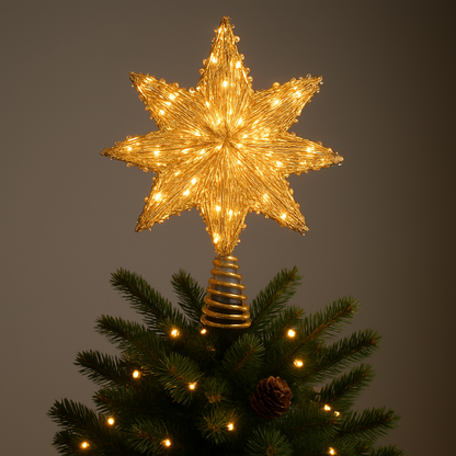 Illuminated Christmas Tree Topper Star