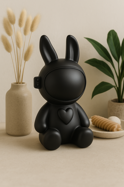 Modern Space Bunny Figurine