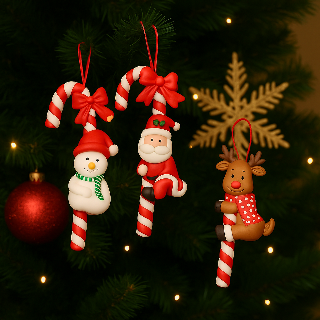 Cheerful Christmas Ornaments pack Of 3