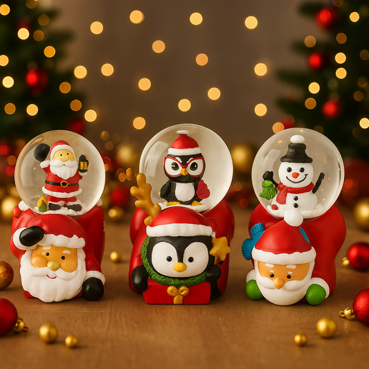 Magical Christmas Snow Globes - Pack Of 3
