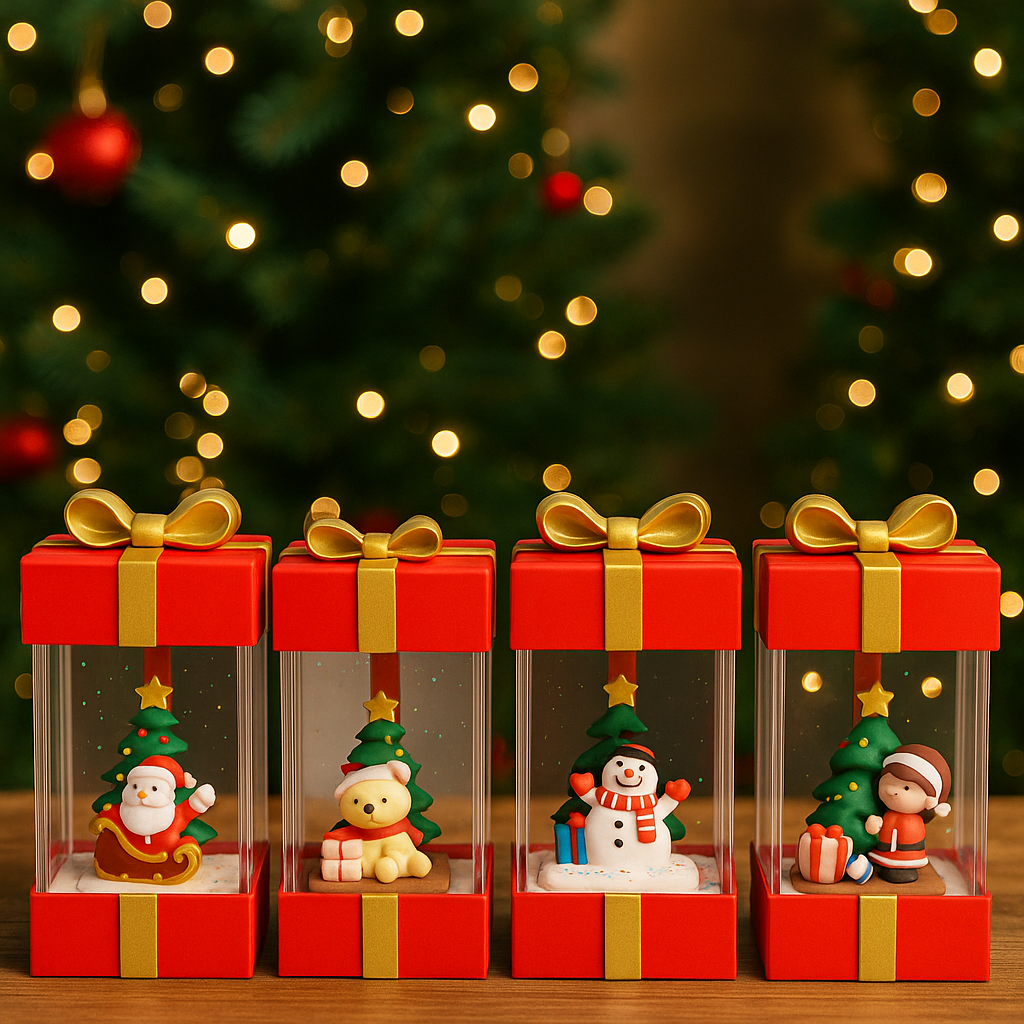 Mini Christmas Gift Box Collection lighting With Music