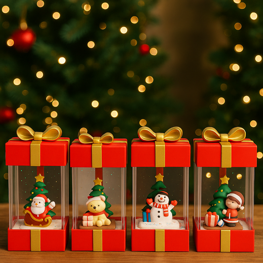 Mini Christmas Gift Box Collection lighting With Music