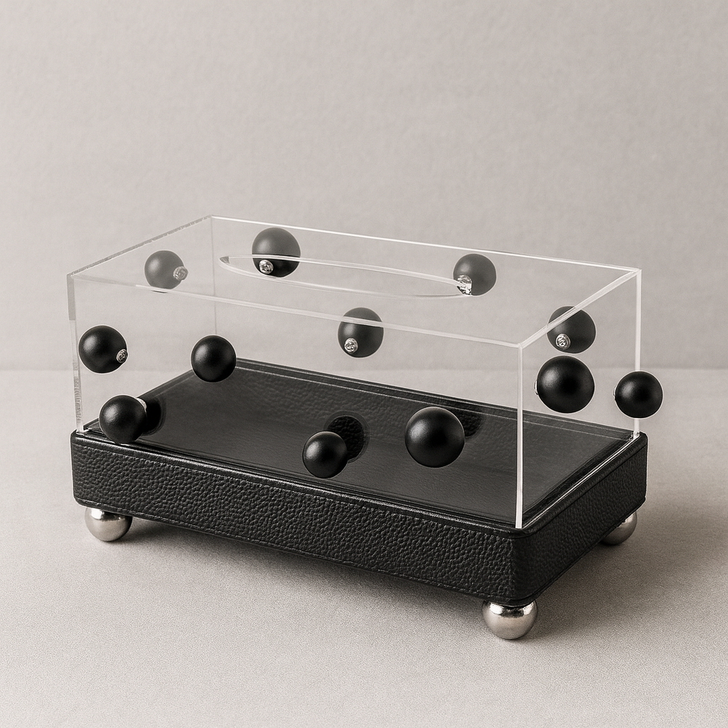 Luxury Acrylic & Leather Display Box