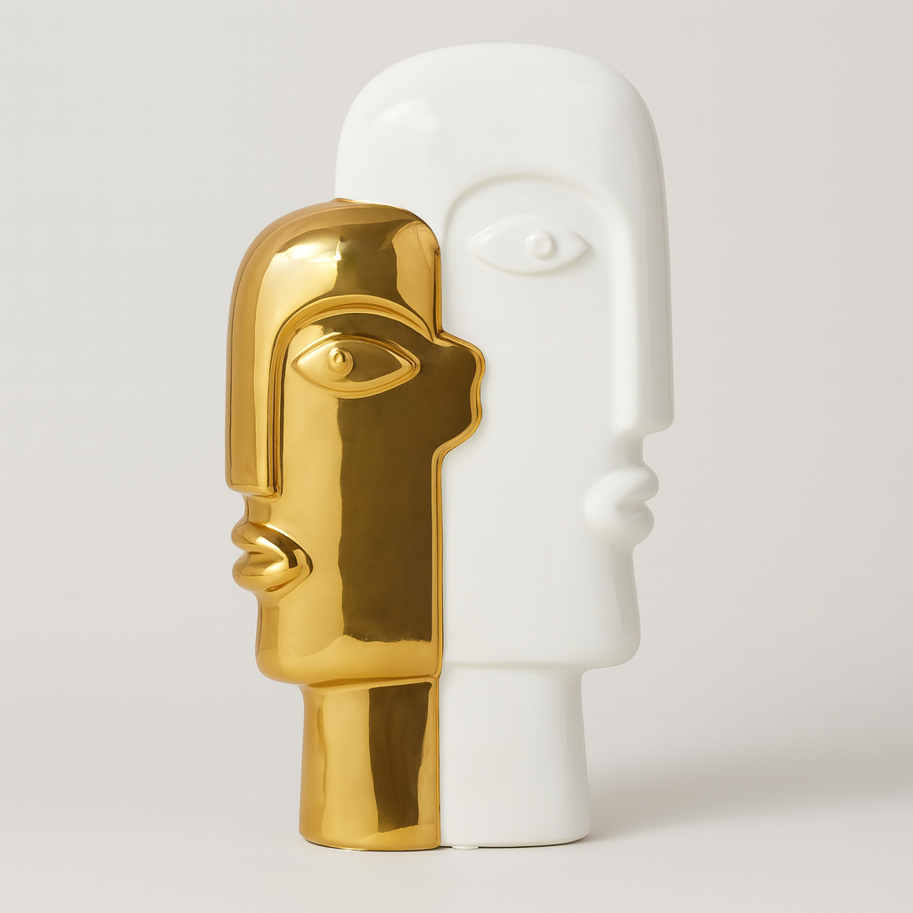 Modern Artistic Faces Sculpture