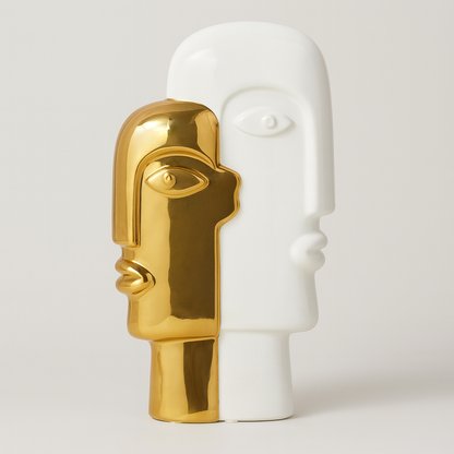 Modern Artistic Faces Sculpture