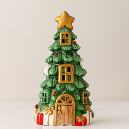 Christmas Tree House - 30cm lighted