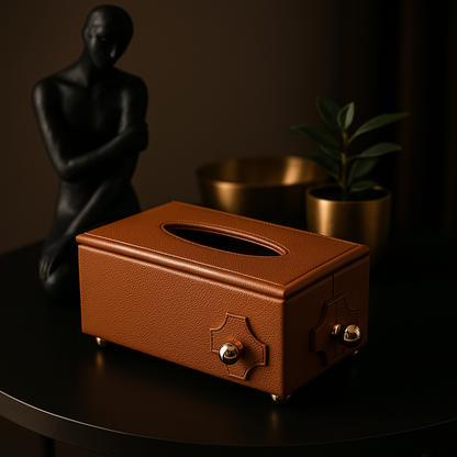 Luxury Leather Tissue Box