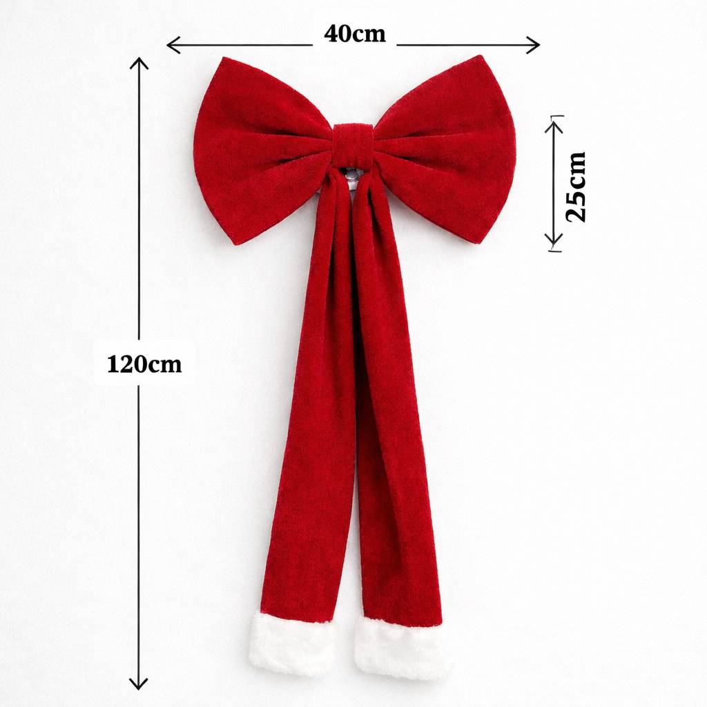 Luxury Long Christmas Tree Bow