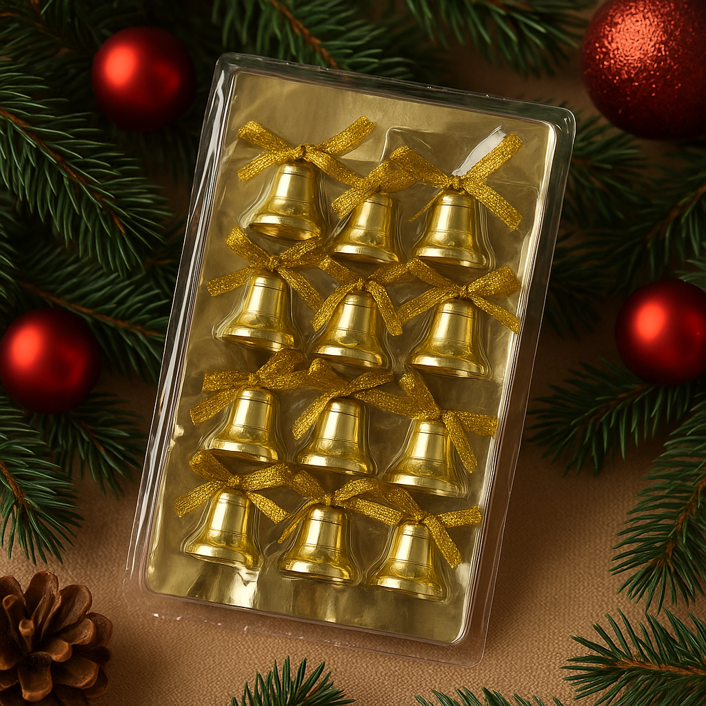 Christmas Bell Tree Ornaments pack of 2