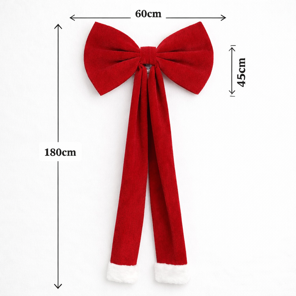 Luxury Long Christmas Tree Bow