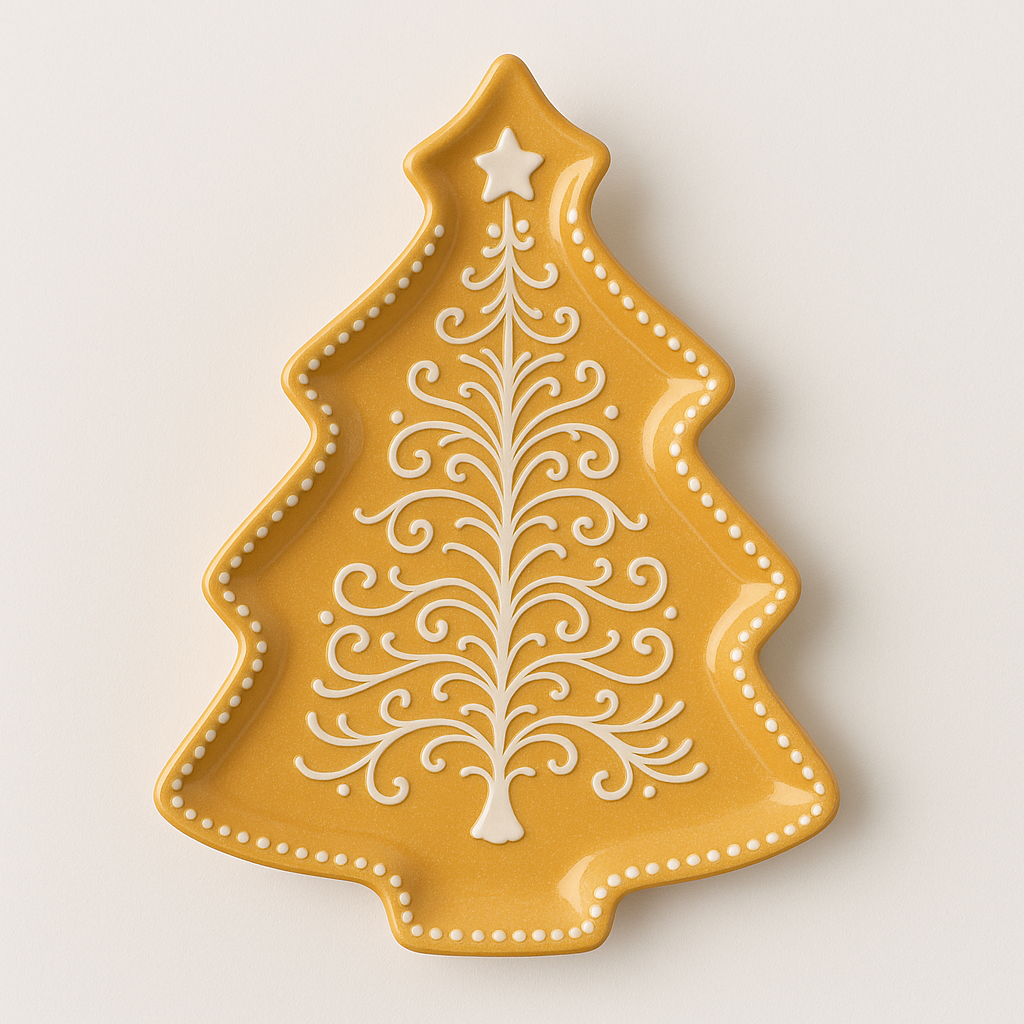 Festive Tree Ceramic Plates