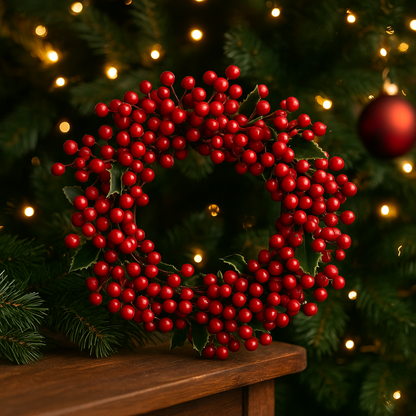 Red Berry Christmas Decorative Wreath