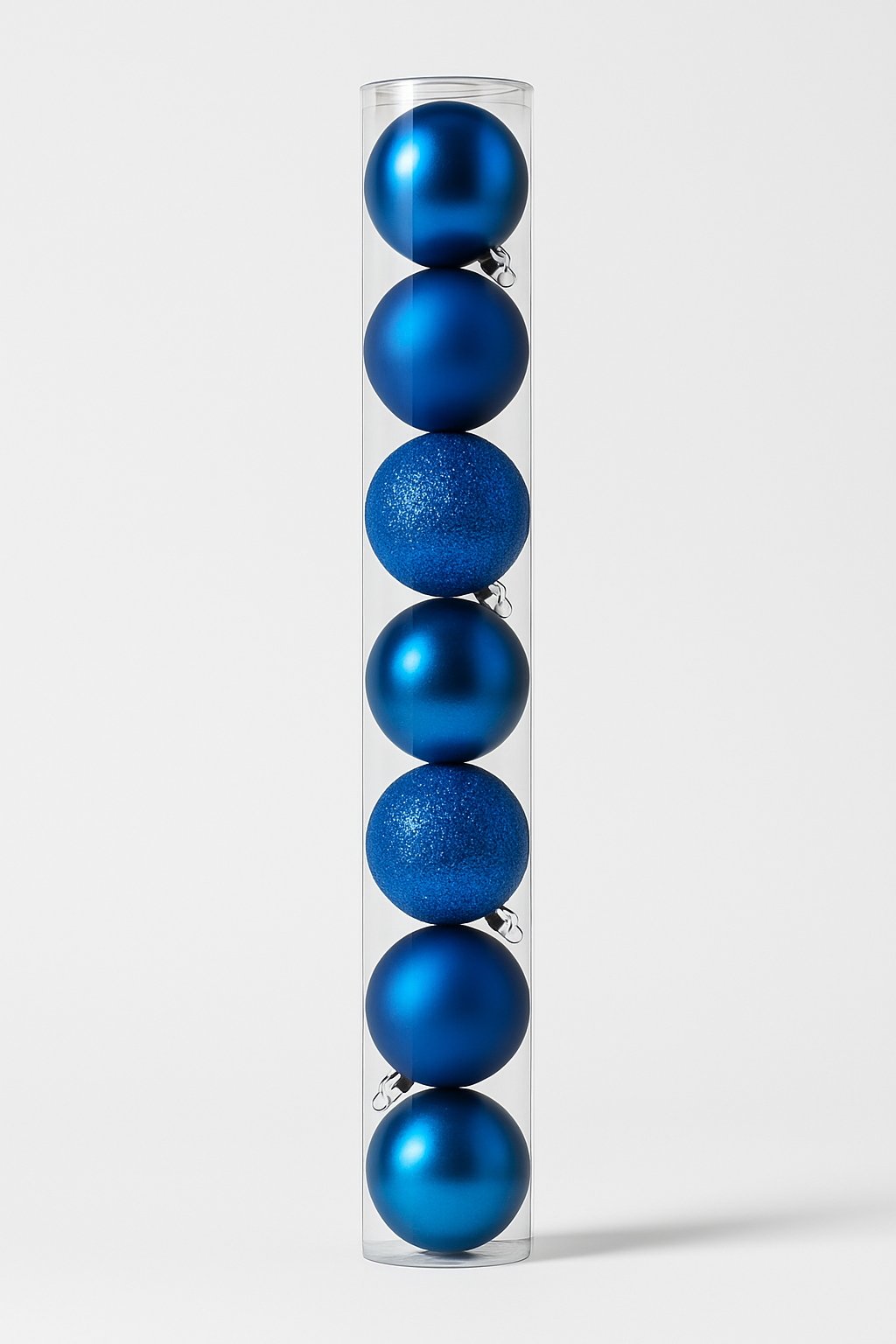 Blue Christmas Ornaments Set – 8 Pieces