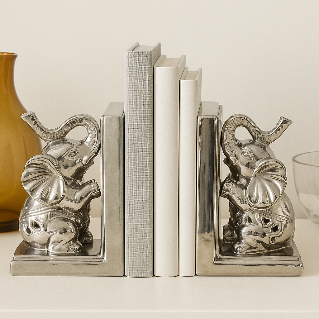 Luxury Elephant Bookends