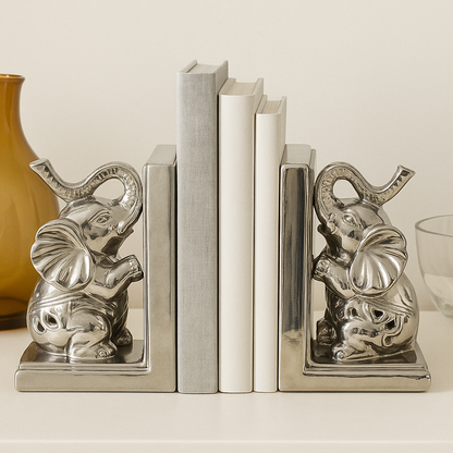 Luxury Elephant Bookends
