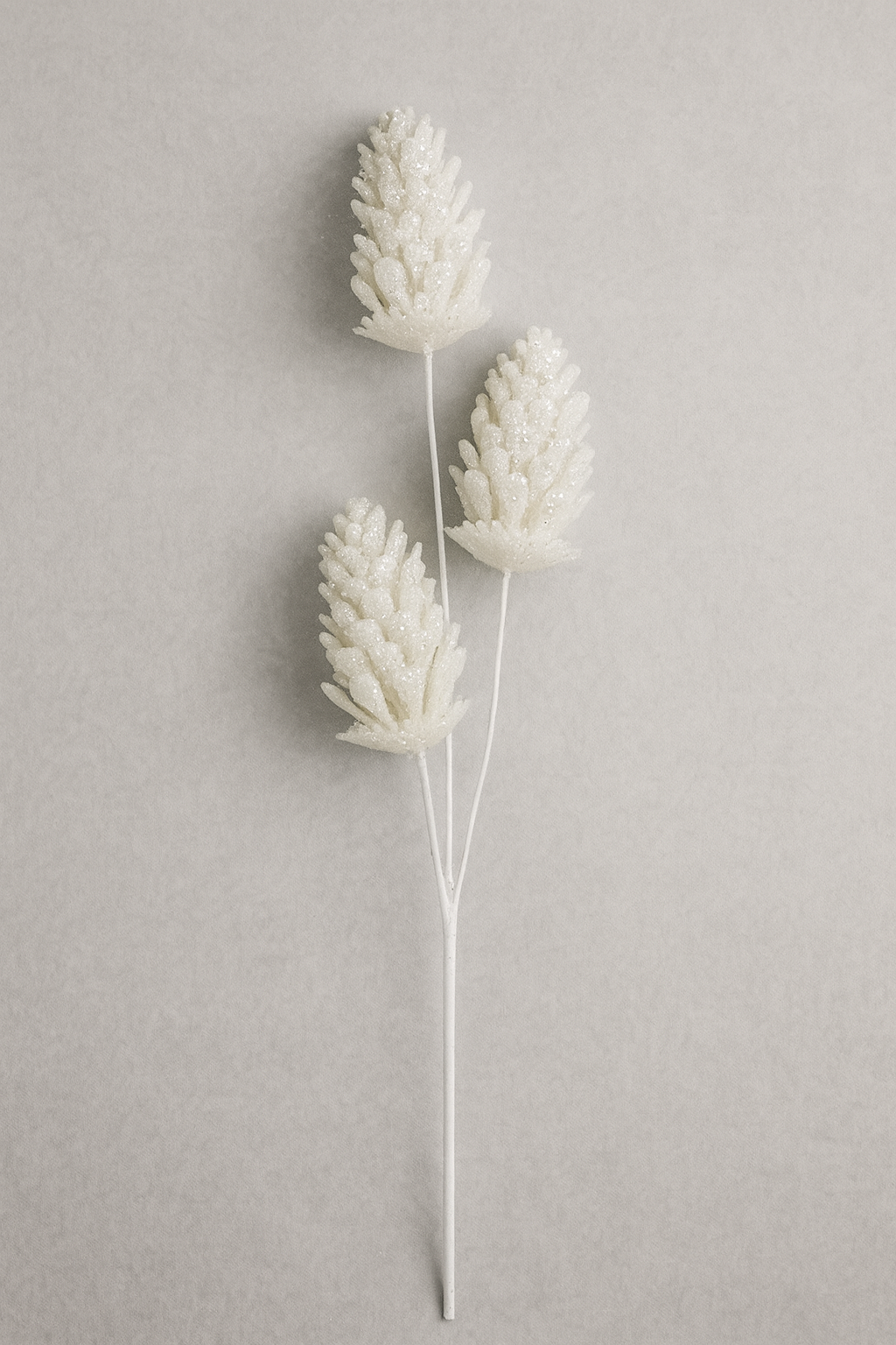 Elegant Glitter Cone Decorative Stem - Pack Of 2