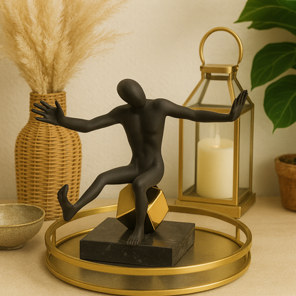 Modern Abstract Decorative Statue | Statement Piece