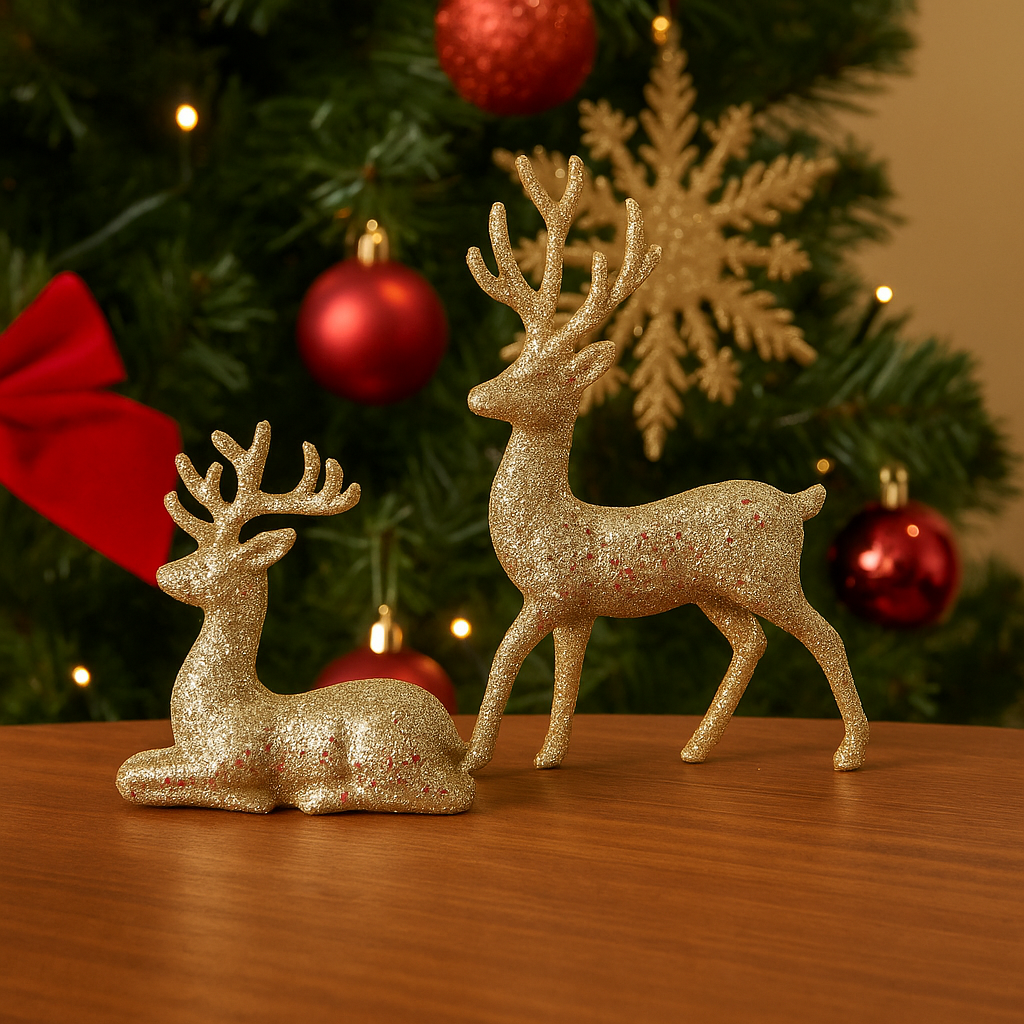 Golden Reindeer – Pack of 2