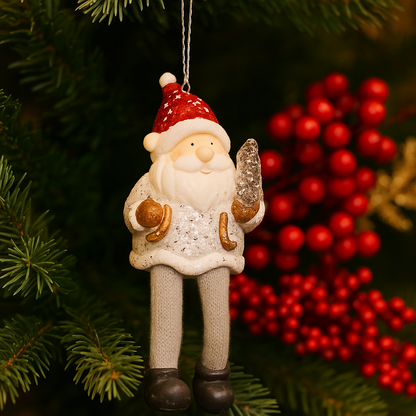 Santa Hanging Ornament-Set of 2 – Different Shapes
