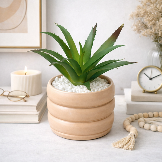 Artificial Decorative Plant in Stylish Pot | Effortless Green Accent pack of 2