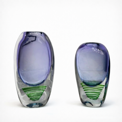 Modern Colored Heavy Glass Vases