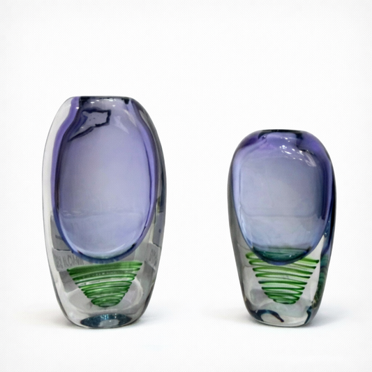 Modern Colored Heavy Glass Vases