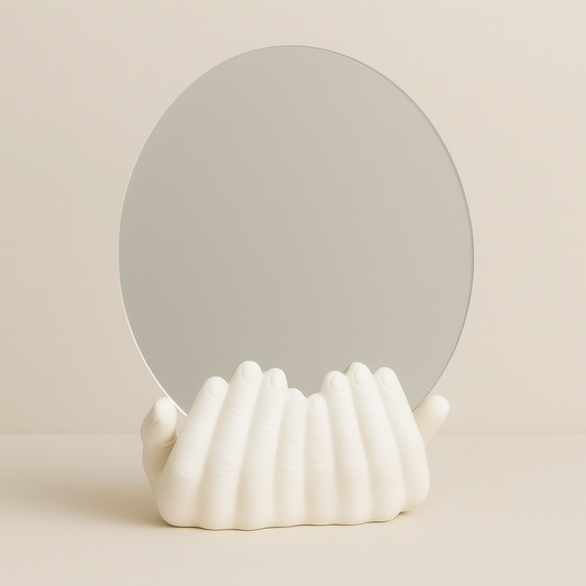 Sculptural Mirror Hand Décor Piece
