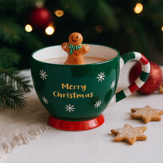 Festive Gingerbread Christmas Mug