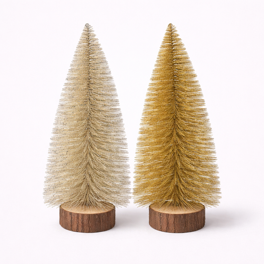 Decorative Christmas Tree Set – Two Elegant Colors (45cm)