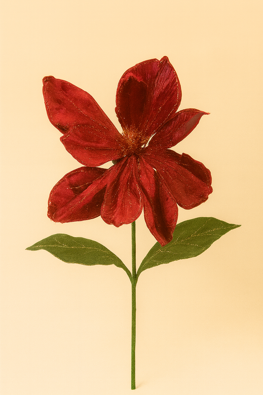 60cm Elegant Christmas Flower - Pack Of 2