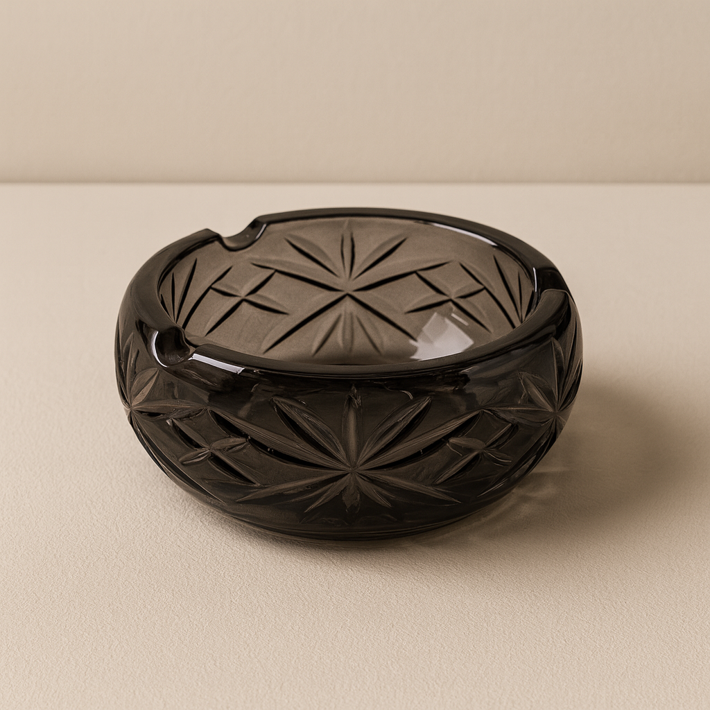 Cut Glass Ashtray | Elegant Classic Design pack of 2